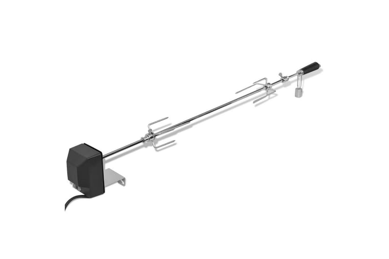 BBQ Rotisserie-spyd med Motor Stål 1000 mm - Hage - Griller - Grilltilbehør - Grillstativ & rotisseri