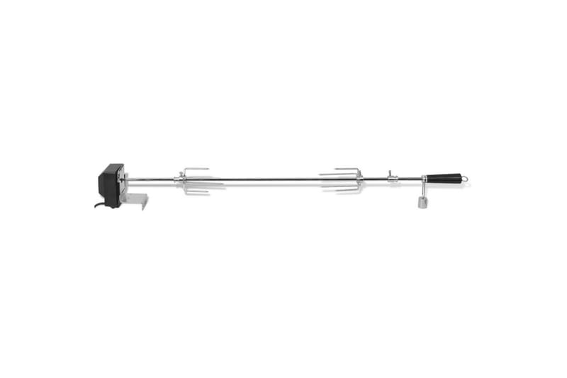 BBQ Rotisserie-spyd med Motor Stål 1000 mm - Hage - Griller - Grilltilbehør - Grillstativ & rotisseri