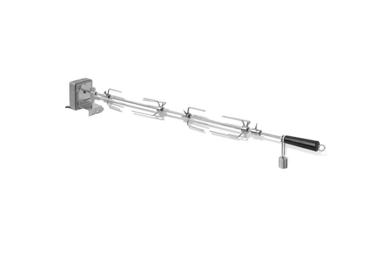 BBQ Rotisserie-spyd med Motor Stål 1000 mm - Hage - Griller - Grilltilbehør - Grillstativ & rotisseri