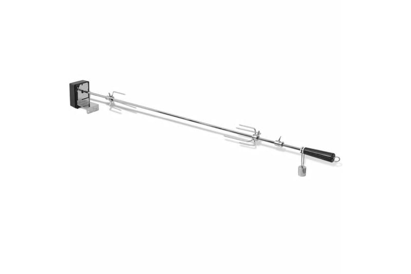 BBQ Rotisserie-spyd med Motor Stål 1200 mm - Hage - Griller - Grilltilbehør - Grillstativ & rotisseri