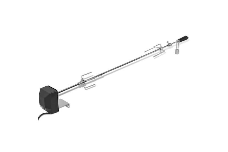 BBQ Rotisserie-spyd med Motor Stål 1200 mm - Hage - Griller - Grilltilbehør - Grillstativ & rotisseri