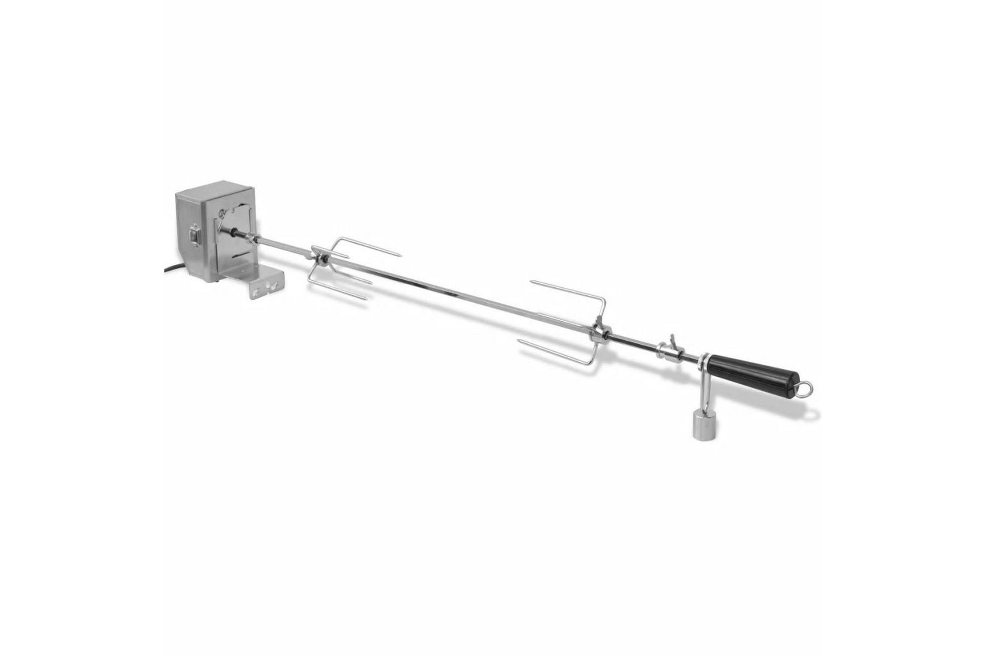 BBQ Rotisserie-spyd med Profesjonell Motor Stål 900 mm - Hage - Griller - Grilltilbehør - Grillstativ & rotisseri