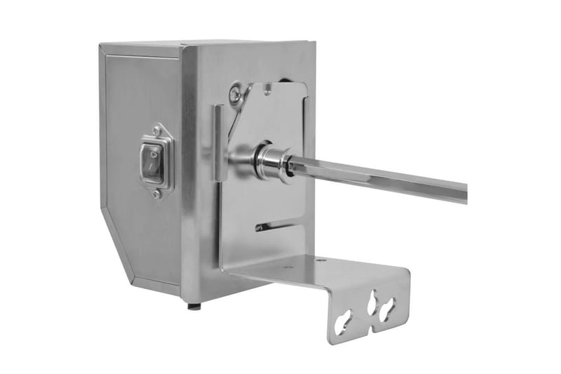 BBQ Rotisserie-spyd med Profesjonell Motor Stål 1200 mm - Hage - Griller - Grilltilbehør - Grillstativ & rotisseri
