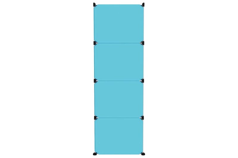 beBasic Oppbevaringshylle med 12 kuber blå PP - BlÃ¥ - Gangoppbevaring - Skooppbevaring - Skohylle & skostativ