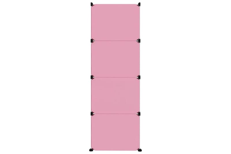 beBasic Oppbevaringshylle med 12 kuber rosa PP - Rosa - Gangoppbevaring - Skooppbevaring - Skohylle & skostativ