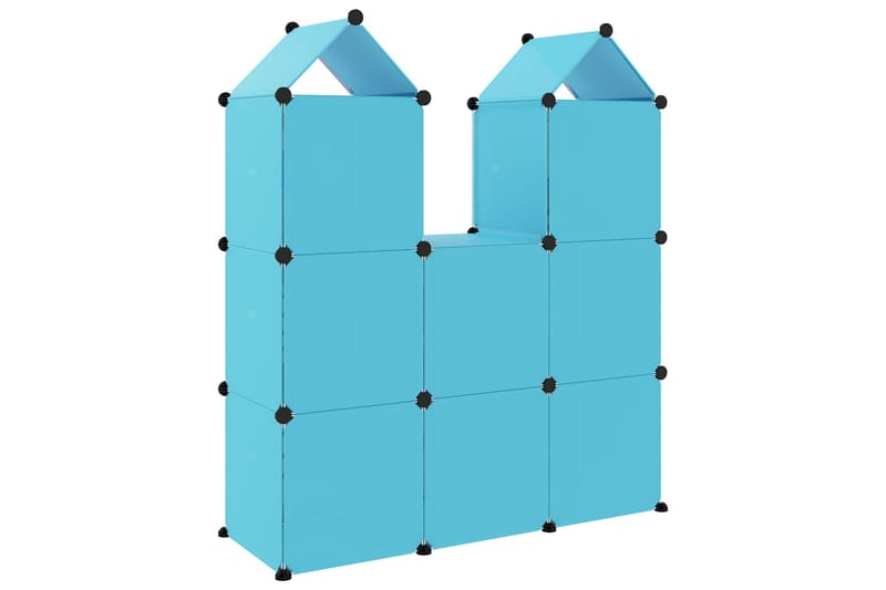 beBasic Oppbevaringshylle med 8 kuber blå PP - BlÃ¥ - Gangoppbevaring - Skooppbevaring - Skohylle & skostativ