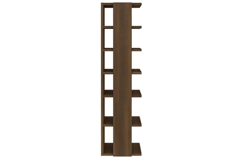 beBasic Skohylle brun eik 25x27x102 cm konstruert tre - Brun - Oppbevaring - Skooppbevaring