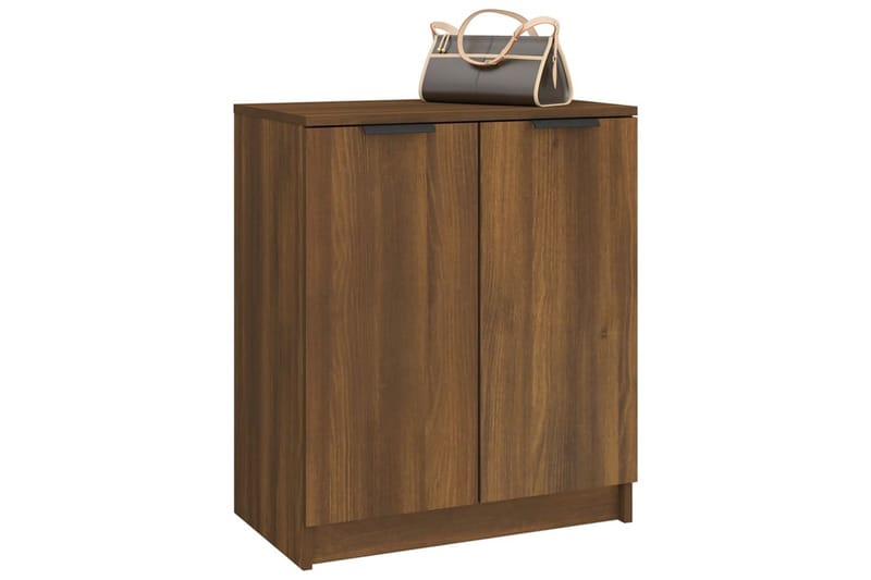 beBasic Skohylle brun eik 59x35x70 cm konstruert tre - Brun - Oppbevaring - Skooppbevaring