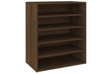 beBasic Skohylle brun eik 60x35x70 cm konstruert tre - Brun - Oppbevaring - Skooppbevaring