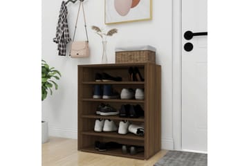 beBasic Skohylle brun eik 60x35x70 cm konstruert tre - Brun - Oppbevaring - Skooppbevaring