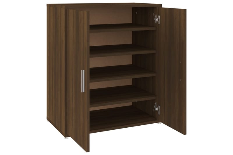 beBasic Skohylle brun eik 60x35x70 cm konstruert tre - Brun - Oppbevaring - Skooppbevaring
