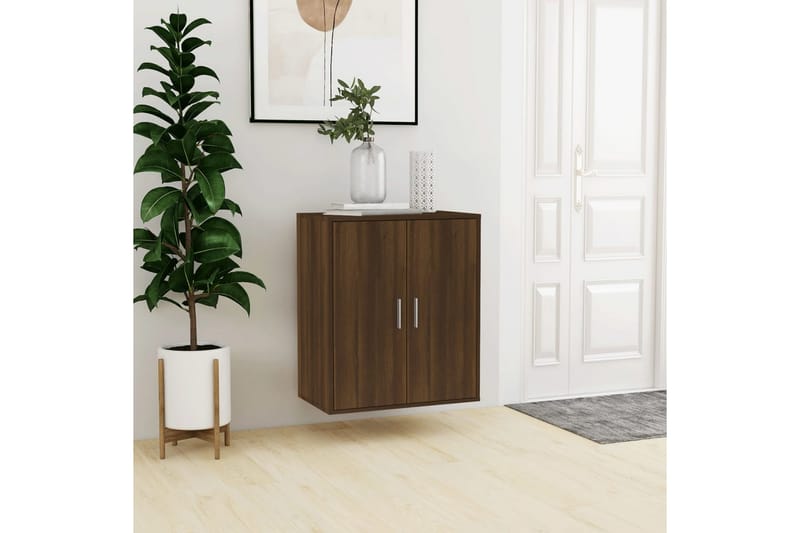 beBasic Skohylle brun eik 60x35x70 cm konstruert tre - Brun - Oppbevaring - Skooppbevaring