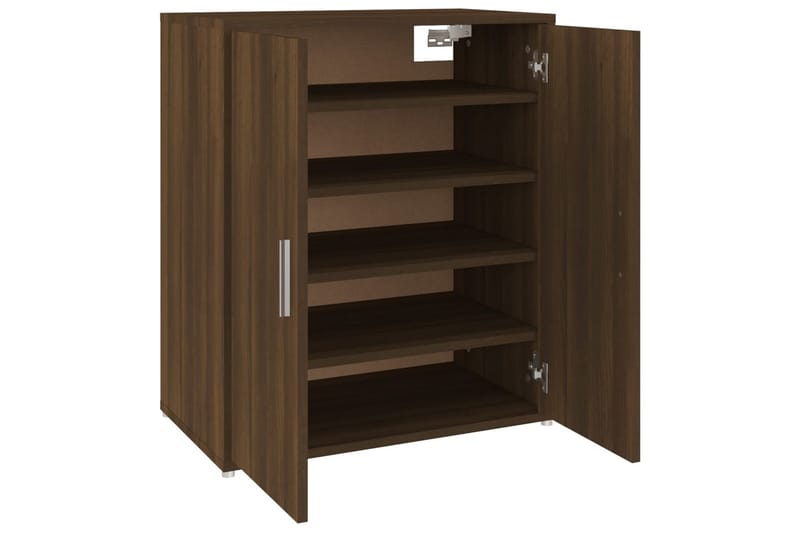 beBasic Skohylle brun eik 60x35x70 cm konstruert tre - Brun - Oppbevaring - Skooppbevaring