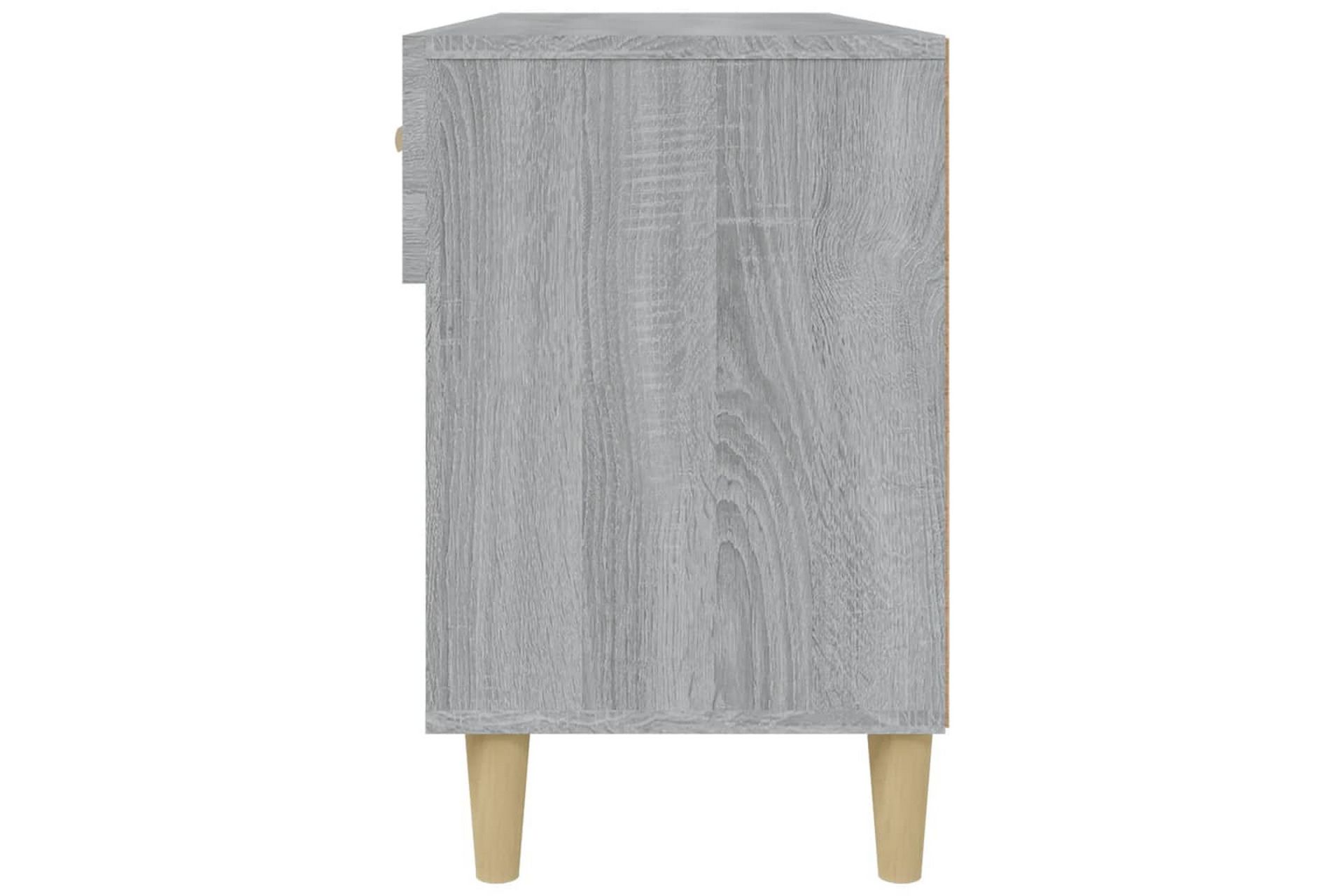 beBasic Skohylle grå sonoma 102x35x55 cm konstruert tre - GrÃ¥ - Oppbevaring - Skooppbevaring
