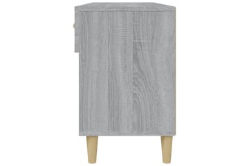 beBasic Skohylle grå sonoma 102x35x55 cm konstruert tre - GrÃ¥ - Oppbevaring - Skooppbevaring
