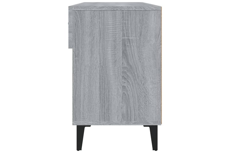 beBasic Skohylle grå sonoma 102x35x55 cm konstruert tre - GrÃ¥ - Oppbevaring - Skooppbevaring