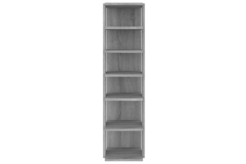 beBasic Skohylle grå sonoma 25x27x102 cm konstruert tre - GrÃ¥ - Oppbevaring - Skooppbevaring