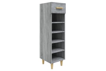 beBasic Skohylle grå sonoma 30x35x105 cm konstruert tre - GrÃ¥ - Oppbevaring - Skooppbevaring