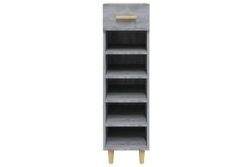 beBasic Skohylle grå sonoma 30x35x105 cm konstruert tre - GrÃ¥ - Oppbevaring - Skooppbevaring