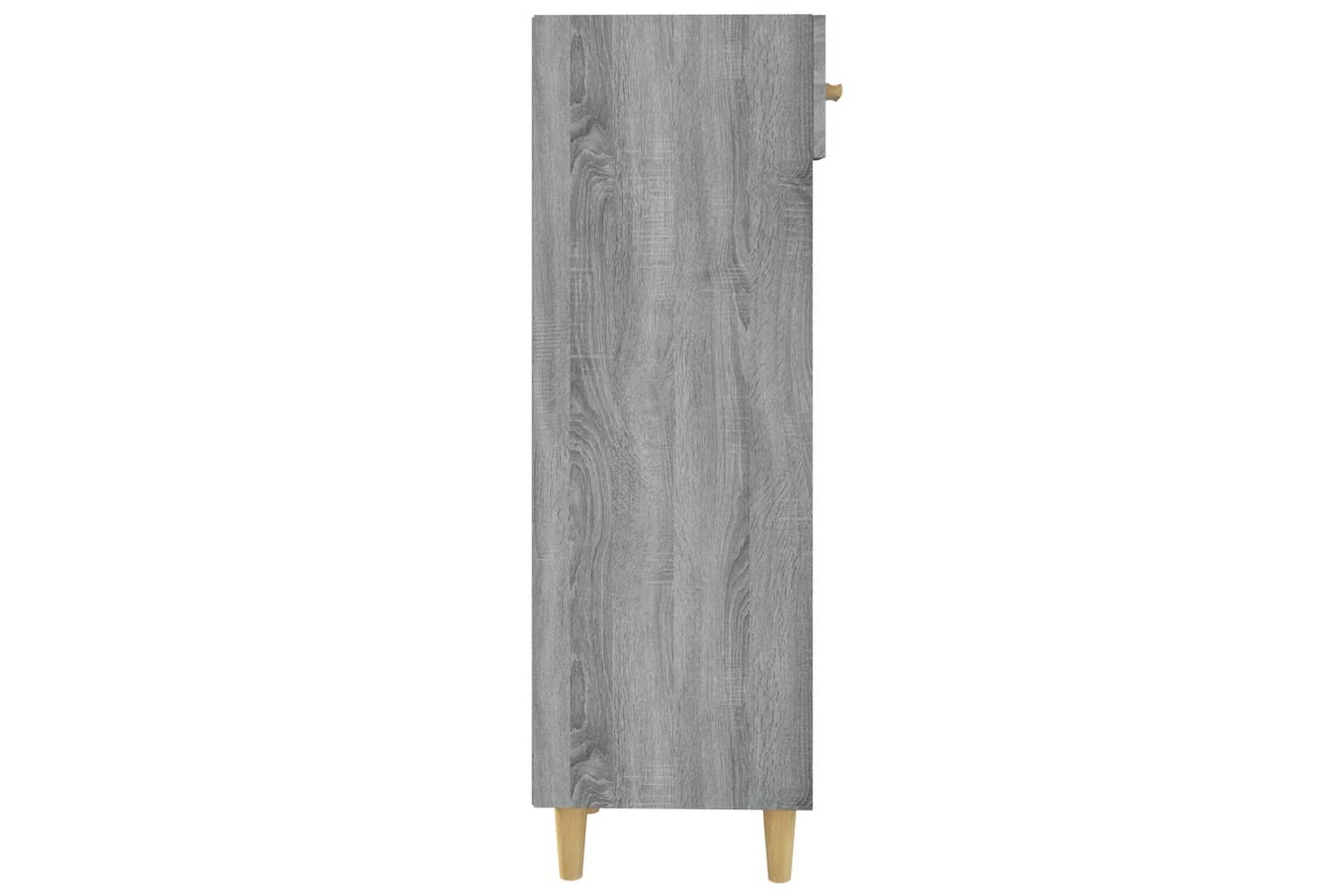 beBasic Skohylle grå sonoma 30x35x105 cm konstruert tre - GrÃ¥ - Oppbevaring - Skooppbevaring