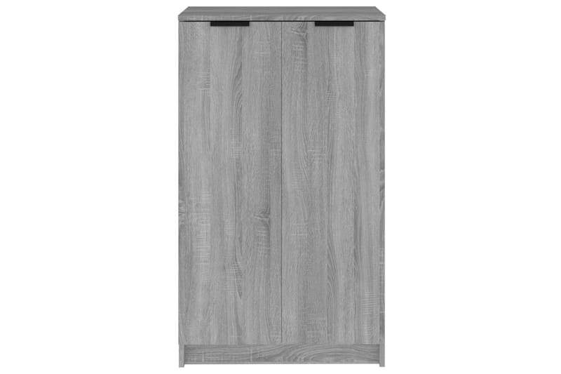 beBasic Skohylle grå sonoma 59x35x100 cm konstruert tre - GrÃ¥ - Oppbevaring - Skooppbevaring