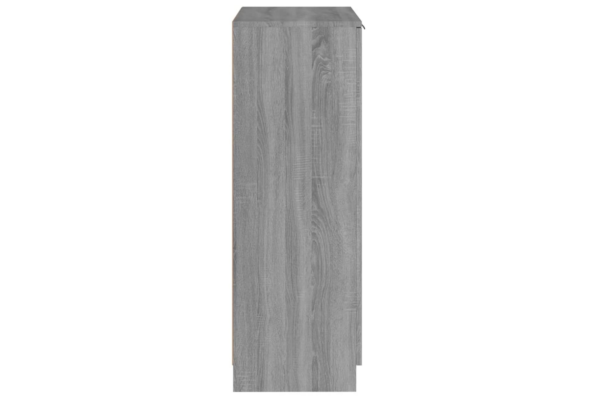 beBasic Skohylle grå sonoma 59x35x100 cm konstruert tre - GrÃ¥ - Oppbevaring - Skooppbevaring