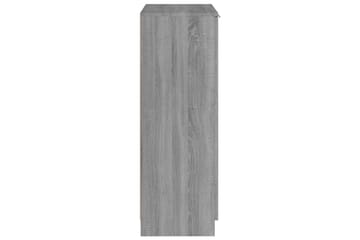 beBasic Skohylle grå sonoma 59x35x100 cm konstruert tre - GrÃ¥ - Oppbevaring - Skooppbevaring
