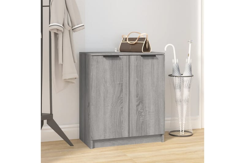 beBasic Skohylle grå sonoma 59x35x70 cm konstruert tre - GrÃ¥ - Oppbevaring - Skooppbevaring
