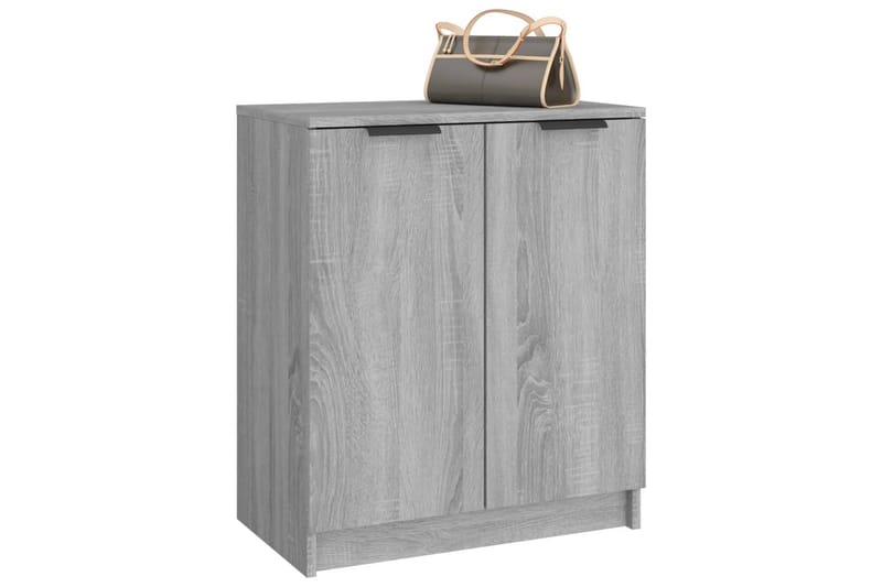 beBasic Skohylle grå sonoma 59x35x70 cm konstruert tre - GrÃ¥ - Oppbevaring - Skooppbevaring