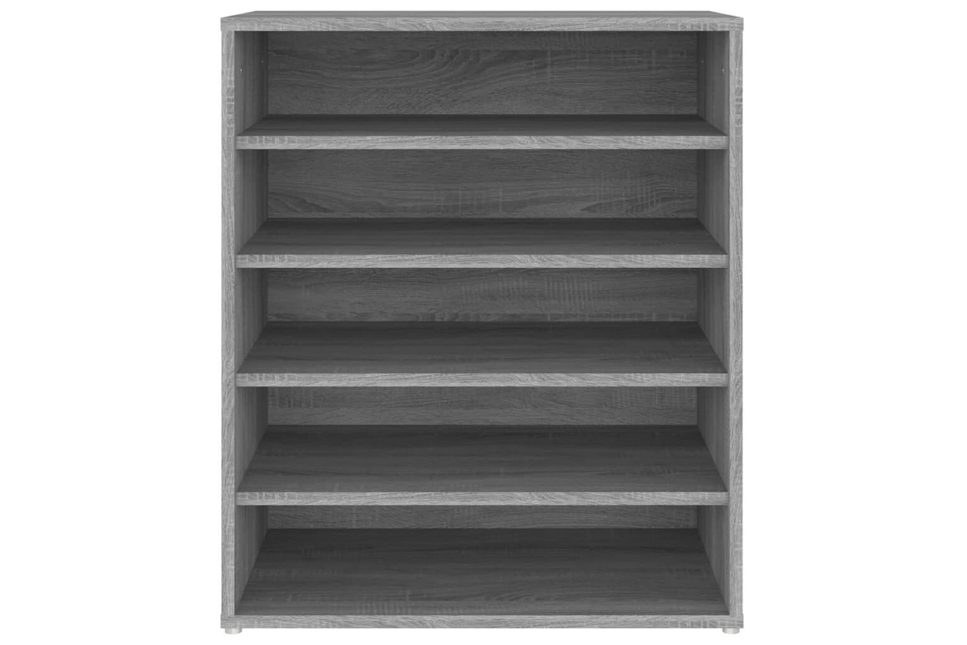 beBasic Skohylle grå sonoma 60x35x70 cm konstruert tre - GrÃ¥ - Oppbevaring - Skooppbevaring