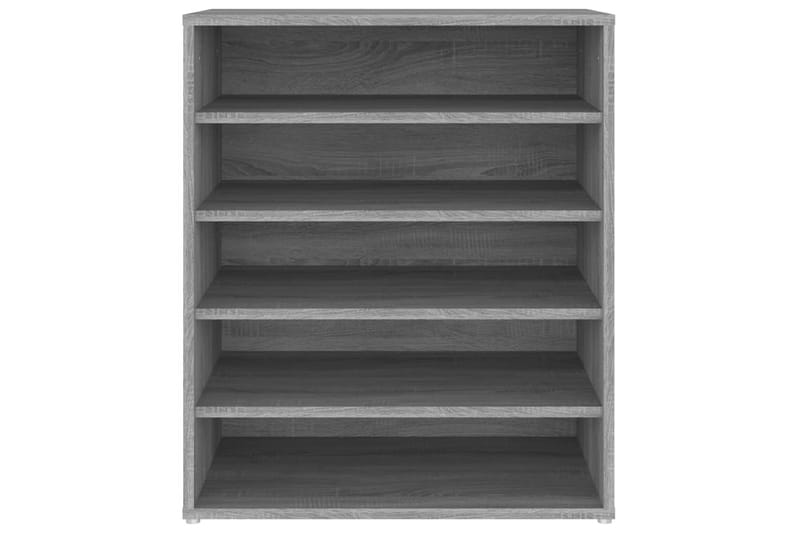 beBasic Skohylle grå sonoma 60x35x70 cm konstruert tre - GrÃ¥ - Oppbevaring - Skooppbevaring