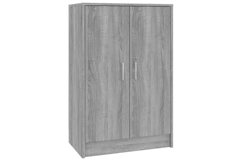 beBasic Skohylle grå sonoma 60x35x92 cm konstruert tre - GrÃ¥ - Oppbevaring - Skooppbevaring
