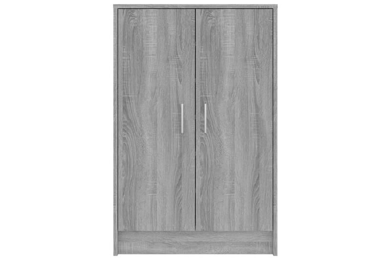 beBasic Skohylle grå sonoma 60x35x92 cm konstruert tre - GrÃ¥ - Oppbevaring - Skooppbevaring