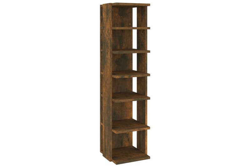 beBasic Skohylle røkt eik 25x27x102 cm konstruert tre - Brun - Oppbevaring - Skooppbevaring
