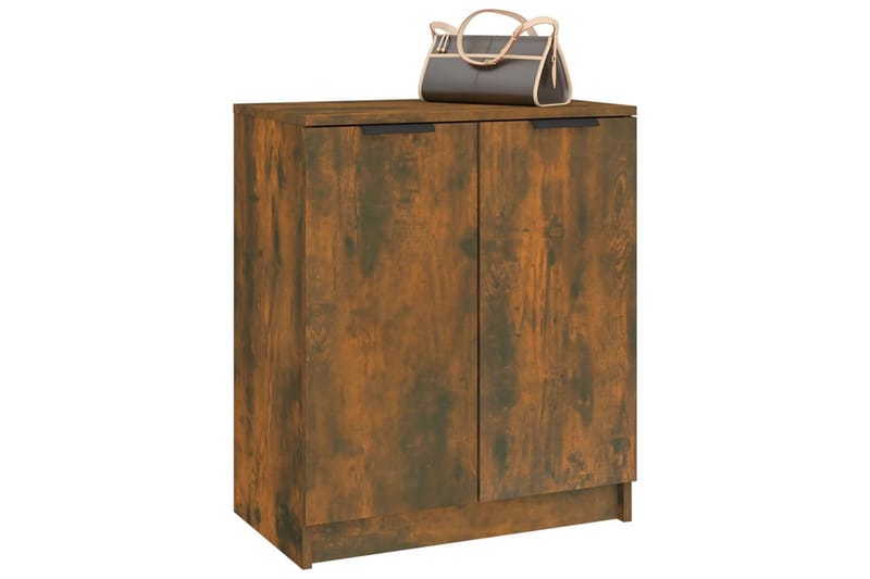 beBasic Skohylle røkt eik 59x35x70 cm konstruert tre - Brun - Oppbevaring - Skooppbevaring