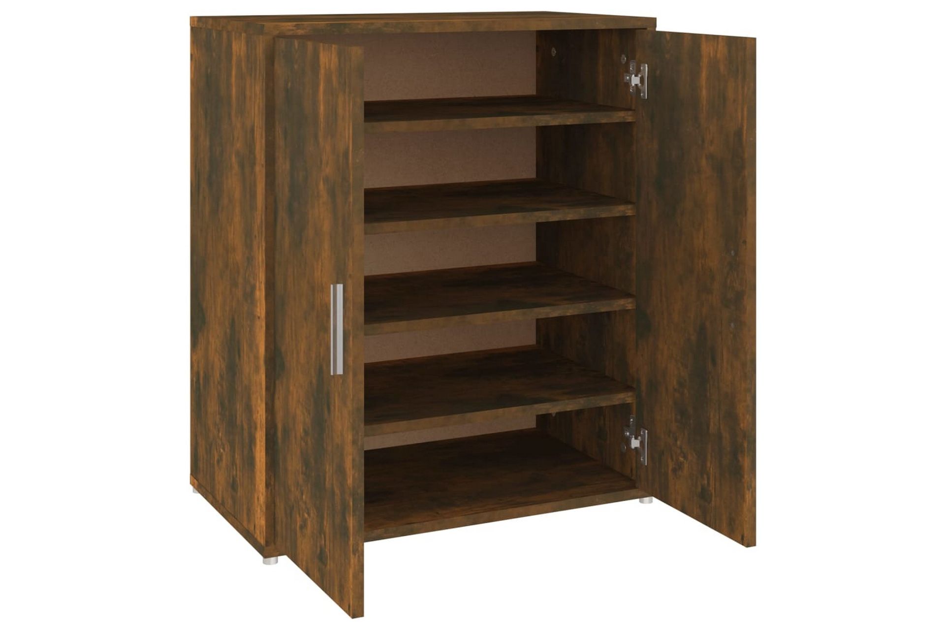 beBasic Skohylle røkt eik 60x35x70 cm konstruert tre - Brun - Oppbevaring - Skooppbevaring