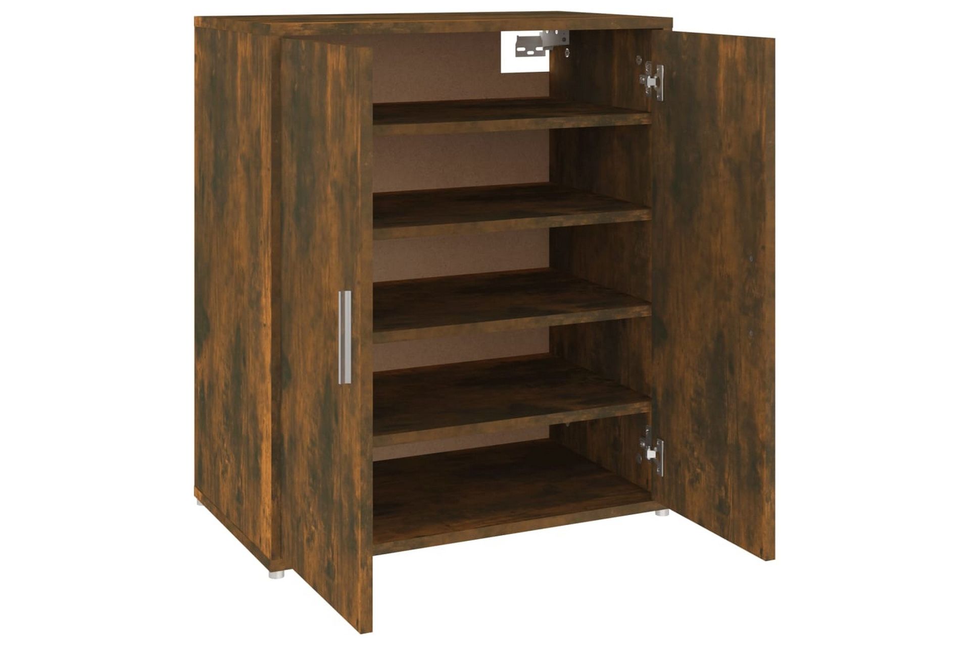 beBasic Skohylle røkt eik 60x35x70 cm konstruert tre - Brun - Oppbevaring - Skooppbevaring