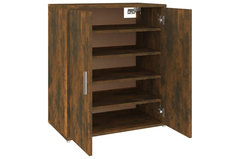 beBasic Skohylle røkt eik 60x35x70 cm konstruert tre - Brun - Oppbevaring - Skooppbevaring