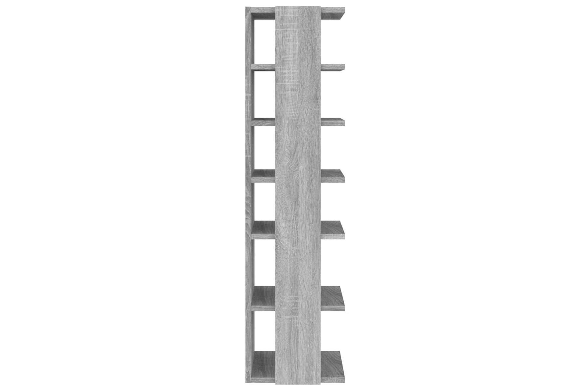 beBasic Skohyller 2 stk grå sonoma 25x27x102 cm konstruert tre - GrÃ¥ - Oppbevaring - Skooppbevaring