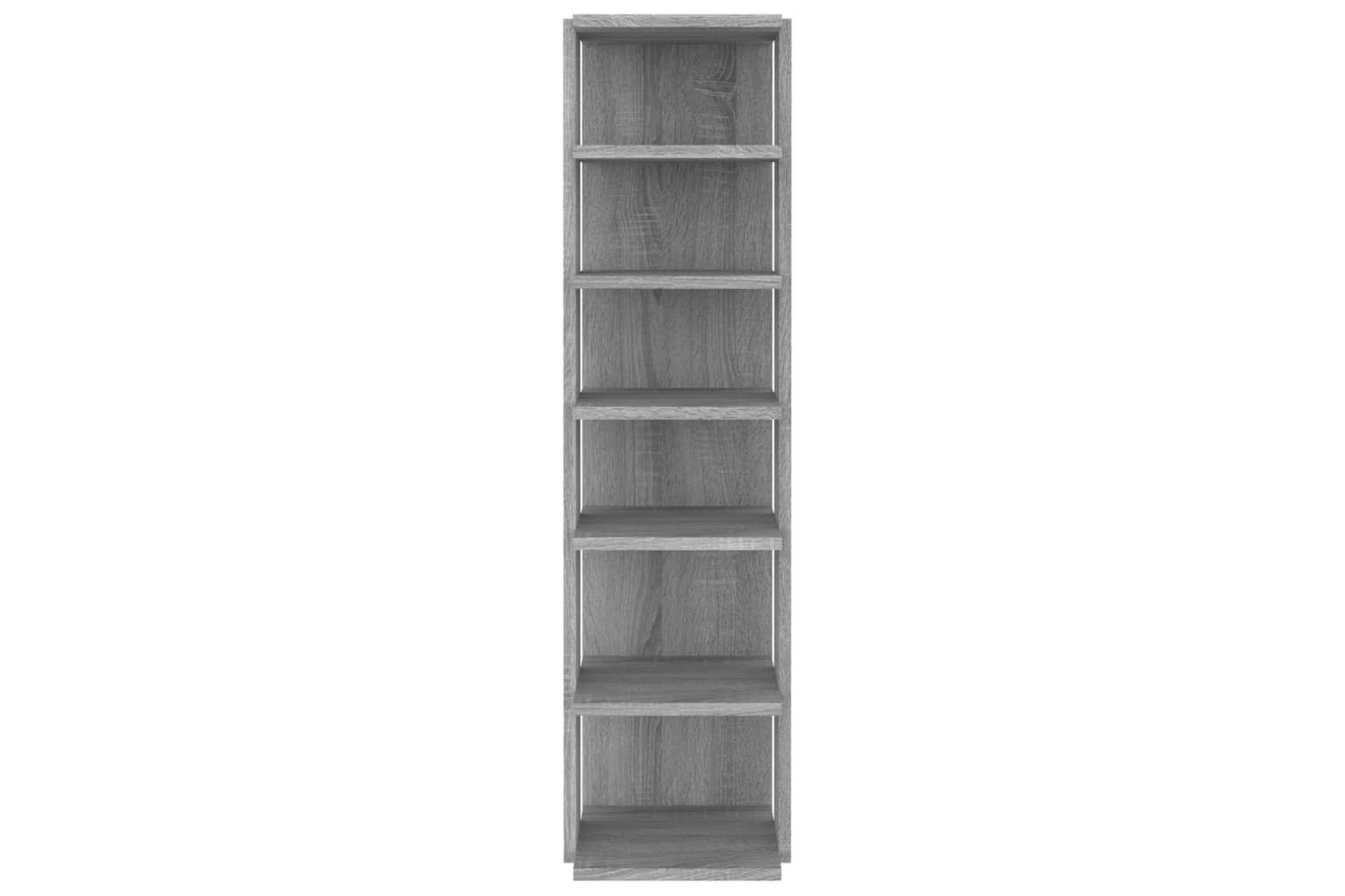 beBasic Skohyller 2 stk grå sonoma 25x27x102 cm konstruert tre - GrÃ¥ - Oppbevaring - Skooppbevaring