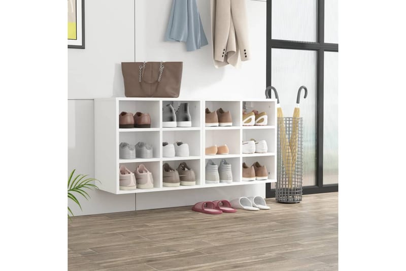beBasic Skoskap 2 stk hvit 52,5x30x50 cm - Hvit - Oppbevaring - Skooppbevaring - Skoskap