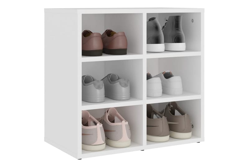 beBasic Skoskap 2 stk hvit 52,5x30x50 cm - Hvit - Oppbevaring - Skooppbevaring - Skoskap