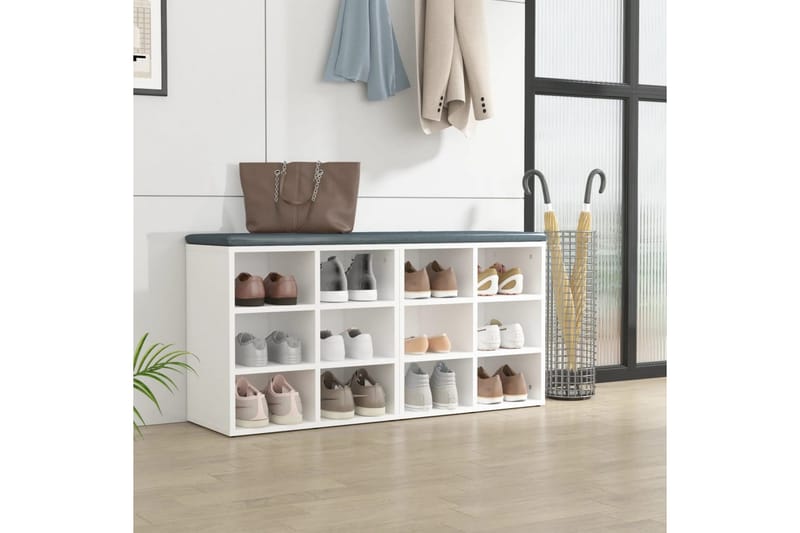 beBasic Skoskap 2 stk hvit 52,5x30x50 cm - Hvit - Oppbevaring - Skooppbevaring - Skoskap