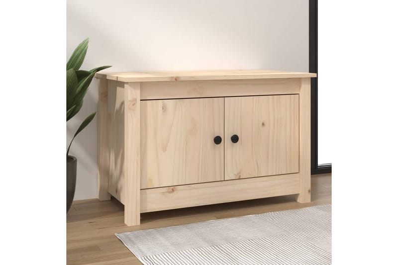 beBasic Skoskap 70x38x45,5 cm heltre furu - Brun - Oppbevaring - Skooppbevaring - Skoskap