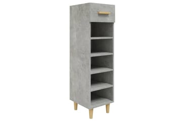 beBasic Skoskap betonggrå 30x35x105 cm konstruert tre - GrÃ¥ - Oppbevaring - Skooppbevaring - Skoskap