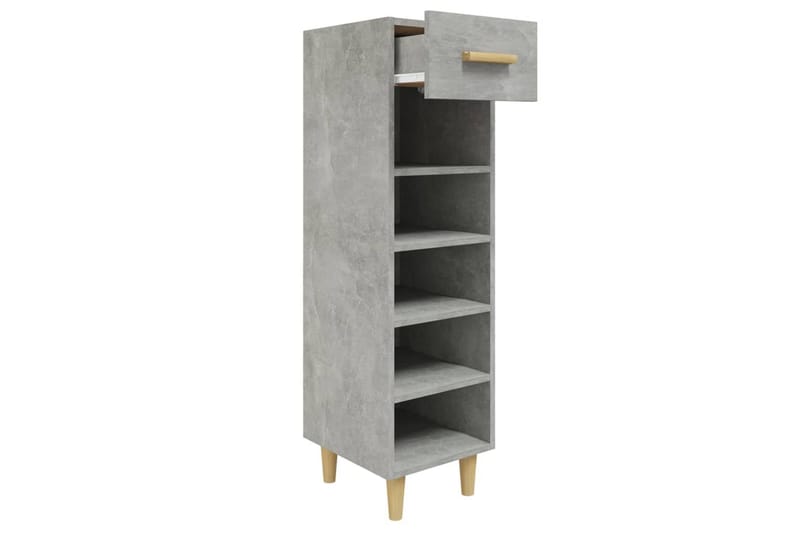beBasic Skoskap betonggrå 30x35x105 cm konstruert tre - GrÃ¥ - Oppbevaring - Skooppbevaring - Skoskap