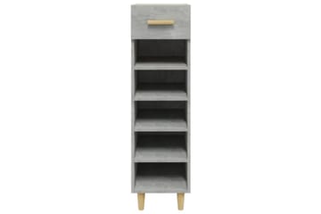 beBasic Skoskap betonggrå 30x35x105 cm konstruert tre - GrÃ¥ - Oppbevaring - Skooppbevaring - Skoskap