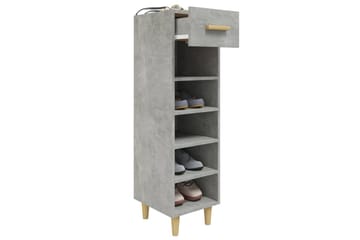 beBasic Skoskap betonggrå 30x35x105 cm konstruert tre - GrÃ¥ - Oppbevaring - Skooppbevaring - Skoskap