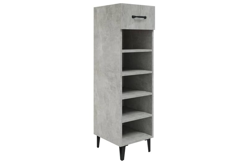 beBasic Skoskap betonggrå 30x35x105 cm konstruert tre - GrÃ¥ - Oppbevaring - Skooppbevaring - Skoskap