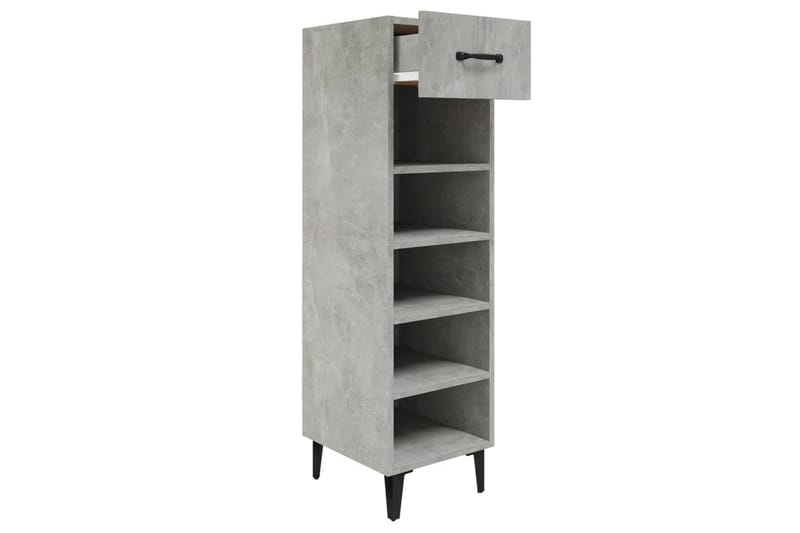 beBasic Skoskap betonggrå 30x35x105 cm konstruert tre - GrÃ¥ - Oppbevaring - Skooppbevaring - Skoskap